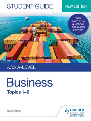 cover image of AQA A-level Business Student Guide 1: Topics 1–6